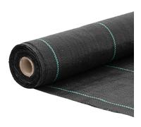 Tomostar Toile de Paillage, Géotextile de Paillage Contre Les Mauvais Herbes Toile Bâche Anti Mauvaises Herbes Noir 0,5x50 m PP