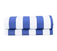 Tomostar Toile de Remplacement Store Banne, Toit de Rechange Tissu de Remplacement pour Auvent Bleu et Blanc 10x1.6 m