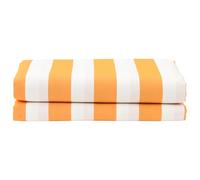 Tomostar Toile de Remplacement Store Banne, Toit de Rechange Tissu de Remplacement pour Auvent Jaune et Blanc 10x1.6 m