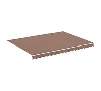 Tomostar Toile de Remplacement Store Banne, Toit de Rechange Tissu de Remplacement pour Auvent Marron 4x3 m