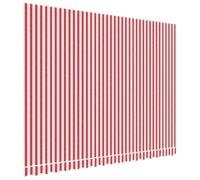 Tomostar Toile de Remplacement Store Banne, Toit de Rechange Tissu de Remplacement pour Auvent Rayures Rouges et Blanches