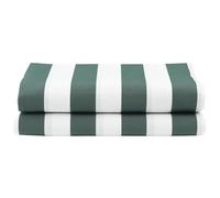 Tomostar Toile de Remplacement Store Banne, Toit de Rechange Tissu de Remplacement pour Auvent Vert et Blanc 10x1,6 m