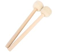 Tomotato 2 Pièces Baguettes de Tambour en Feutre de Laine Baguettes de Percussion Instrument de Percussion de Haute Qualité pour Xylophone Chime Woodblock 32 X 5.8 X 5.8 cm
