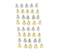 Tomotato 20Pcs Electric Guitar Switch Tip Toggle Knob Slot Plastic Set Kit, commutateur de guitare électrique, bouton de bascule en plastique argenté et doré pour remplacement et e