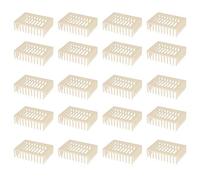 Tomotato 20Pcs Plastic Square Shape Queen Rearing Box for Beekeeping, Bee Cage Beekeeper Tool, Reusable Beehive Inspection Equipment for Queen Protection