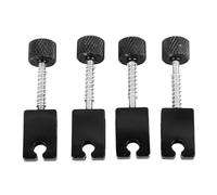 Tomotato 4 Pièces Selles de Cordes de Pont de Basse, Remplacement Accessoires de Guitare de Selle de Pont de Cordes de Réglage en Métal Électrique