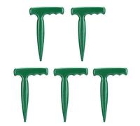 Tomotato 5 Pièces Outil de Jardin à Main, Perforateur de Trous de Semis Portatif en Plastique, Outil de Plantation pour Transplanter des Plantes, Planter des Bulbes, Creuser