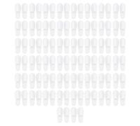 Tomotato 50 Paires de Pantoufles Jetables, Pantoufles de Spa à Bout Fermé, Taille Générale Pour Hommes et Femmes, Pantoufles Antidérapantes Portables (Molleton*200 paires)