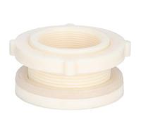 Tomotato Adaptateur de Raccord de Réservoir ABS 2 Pouces pour Cuve d'eau, Raccord de Connexion de Réservoir Filetage Interne et Externe pour Seau à Eau Aquarium Étang Ferme Maison