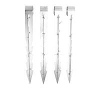 Tomotato Ancres de Trampoline Lourdes, 4 Pièces Ancres de Sécurité en Acier Galvanisé pour Fixation au Sol, Ancres pour Balançoire, Équipement Extérieur Résistant aux Intempéries p