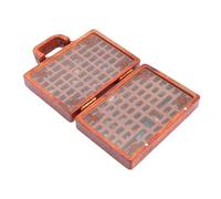 Tomotato Boîtier de Présentation en Bois pour Minéraux et Cristaux, Coffret de Collection avec Compartiments Multiples pour Roches, Bijoux et Pierres Précieuses, Organisateur de St