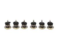 Tomotato Boutons de Sangle pour Guitare, 6 Pièces Verrous de Sangle en Fer Boutons d'Extrémité Métalliques pour Guitare Acoustique Classique Électrique Basse (Laiton Antique)