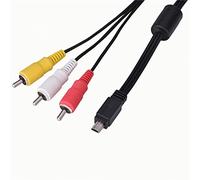 Tomotato Câble AV Audio Vidéo, USB vers 3 RCAs pour Transfert d'Images et Vidéos, 1,2 M, Compatible avec IXU 990 is 980 is 970 is 870 is 200, for Téléviseurs et Appareils Photo