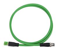 Tomotato Câble Ethernet, Connecteur de Cordon de Raccordement M12 vers RJ45 étanche IP67 Câble Réseau à 4 Broches pour Applications Ethernet Industrielles (1 M/3,28 Pieds)
