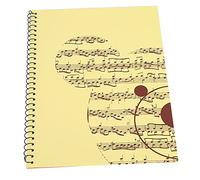 Tomotato Cahier Partitions Vierges Notes Musique Couverture Stave Staff Paper 50 Pages Music Manuscript Paper Cahier Musiciens Composer Musique écriture Musique Notation Musicale(Ours Jaune)