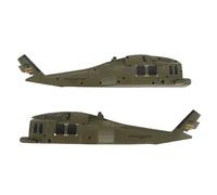Tomotato Capot Gauche et Droit pour fuselage d'hélicoptère RC, pièces de Rechange de Corps avec Ajustement précis K170, en Plastique pour réparation et Maintenance d'hélicoptères r