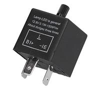 Tomotato CF13 JL-02 à 3 Broches Relais de Clignotant Électronique | 12V Module de Clignotant de Relais de Clignotant à Fréquence Réglable, Moto Voiture LED Ampoules de Clignotant