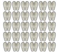 Tomotato Chaussons jetables, Confortables et respirants Pantoufles de Spa à Bout Fermé, Taille Générale Pour Hommes et Femmes, Toile blanche grise, Pour hôtels, spas et sources chaudes