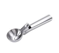 Tomotato Cuillère à Glace en Acier Inoxydable Robuste, Design Épaissi avec Grande Ouverture et Poignée Antidérapante, Facile à Nettoyer pour Boules de Glace et Pâte à Biscuits (L)