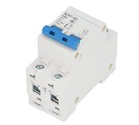 Tomotato Disjoncteur 2P 63A, Disjoncteur Modulaire pour Rail DIN, Protection Surtension et Court Circuit 400V 4500A, pour Éclairage et Bâtiments Résidentiels
