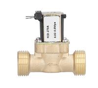 Tomotato Électrovanne Magnétique à Solénoïde en Laiton, Vanne d'Eau Électrique Normalement Fermée, pour le Contrôle et la Régulation du Débit d'Eau Stable (DC12V water inlet under pressure)