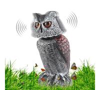 Tomotato Épouvantail Hibou, Forme de Hibou en Plastique pour Dissuader Les Oiseaux, Leurre de Hibou avec tête rotative, Ennemi Naturel et répulsif pour Jardin et Cour(26.5 x 13cm)