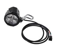 Tomotato Feu Avant et klaxon, 10in vélo électrique Avant, Trottinette électrique 2 en 1, haut débit 12-72 V pour Accessoires de Cyclisme