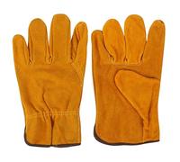 Tomotato Gants de travail en cuir à la bouche pour hommes, gants de travail en cuir durables, renforcé pour la construction, le soudage, l'entrepôt, les chauffeurs de camion, l', le