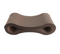 Tomotato Grattoir pour Chat, Lounge Cardboard Épais Corrugated Griffoir avec Fonction Réversible, pour Protéger Les Meubles et Satisfaire Les Instincts Naturels des Chats (Café)