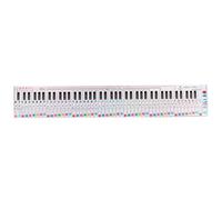 Tomotato Guide d'apprentissage de clavier de piano avec notation musicale et notes sur portée, Chart pour pratique des doigts 88 touches portable étanche, pour débutants en musique
