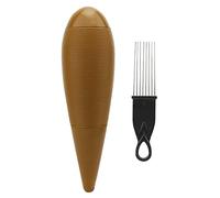 Tomotato Guiro avec Grattoir, Instrument de Percussion en Plastique Durable, Shaker Musical pour Entraînement et Spectacles, Modèle Portable pour Débutants, Enfants et Groupes