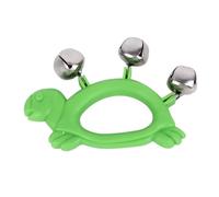 Tomotato, Hand Jingle Bell Shaker, Instrument de Percussion Musical en Plastique Durable, pour Performance, Fête et Karaoké (W210 Vert)