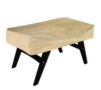 Tomotato Housse de Table de Baby-Foot, Tissu Oxford 210D Imperméable, Housse de Table de Jeu avec Boucle Coupe-Vent pour Billard, de Football, d'Intérieur Et d'Extérieur (Beige)