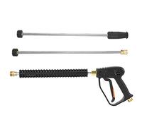 Tomotato Kit de Pistolet à Lave-Glace, 3000Psi M22 Haute Pression Waser à Eau Pistolet à Eau avec 2 Tige Extension pour Allée Cour Clôture Lavage de Voiture