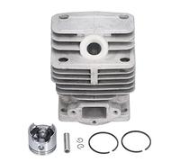 Tomotato Kit de Piston de Culasse de 40mm pour 42 44 Débroussailleuse Tronçonneuse Ensemble de Cylindres en Métal Anneaux D'axes de Piston Circlip Pièces de Tronçonneuse
