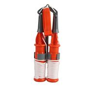 Tomotato Kit de sécurité pour la pêche sur Glace en Hiver, 2 Pics à Glace avec sifflet d'urgence, Outil Essentiel pour sauver des Vies (Corde Blanche)