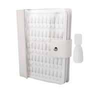 Tomotato Livre d'Échantillons de Couleur à Ongles 150 Couleurs, Carnet d'Échantillons de Vernis à Ongles avec Fausses Pointes Blanches Couverture PU pour Salon à Domicile DIY