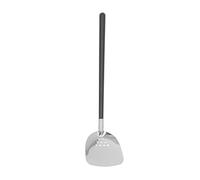 Tomotato Louche en acier inoxydable pour fondue, manche long isolant anti-éclaboussures, lisse sans bavures, modèle professionnel 304 pour cuisine familiale, restaurants et (Pelle de poignée noire