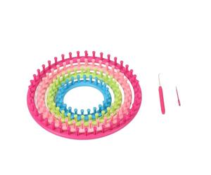 Tomotato Métier à Tricoter Rond Kit DIY Multiusage pour Écharpes | Convient Aux Tissus Multicouches Cuir Et Argile Polymère