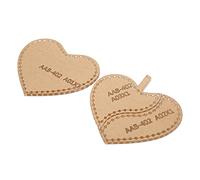 Tomotato Modèle de Porte clés en Acrylique pour Fabrication de Porte clés en Cuir en Forme de Cœur, Gabarit de Découpe Réutilisable pour Création de Bijoux et Accessoires en Cuir