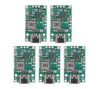 Tomotato Module de Charge et Boost pour Batterie Lithium 2-3S avec Fonction Équilibrage, Carte de Recharge Step Up Type C QC Charge Rapide, 5PCS pour Électronique et Projets DIY