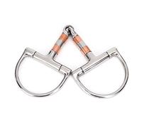 Tomotato Mors de Filet à Bout D'oeuf à Maillons Français, Mors en Acier Inoxydable, Accessoires pour Outils de Cheval, Bouche avec Rouleaux en Cuivre SS, Embouts de Bouche pour Chevaux