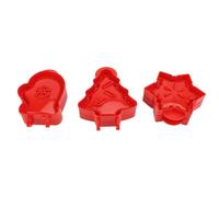 Tomotato Moule à Pâtisserie en Forme de Flocon de Neige et Sapin de Noël, Set de 3 Pièces pour Presser la Pâte en ABS, Fabricant de Tartes de Poche avec Outil de Scellement pour Fo