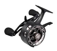 Tomotato Moulinet de pêche sur Glace 3.2:1, roulements à Billes 3+1, système de freinage Fluide, Grande capacité de Bobine, pour pêche en Eau Profonde (Main Gauche)