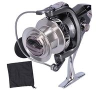 Tomotato Moulinet Spinning 14+1 Roulements, Rapport de Démultiplication 4.1:1, Moulinet de Pêche en Métal avec Bâti de Fixation, pour Contrôle de la Pression Lors des Combats avec (JS10000)