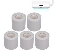 Tomotato Paquet de 5 Rubans de Tuyau de Climatiseur en PVC Ruban Isolant Résistant à L'huile pour la Protection des Tubes de Conduits Rubans D'emballage Portables Largeur 6 cm(Gris)