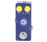 Tomotato Pédale de Chorus pour Guitare Électrique, Effets Multiples en Alliage d'Aluminium, Contrôles de Profondeur et Vitesse, Compacte pour Scène et Studio, DC 9V 12mA