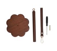 Tomotato Porte-bobine portable pour poignet en noyer avec bandeau ajustable rotatif 360°, système anti-nœuds pour tricot et crochet, organisateur de laine compact pour usage intéri