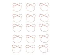 Tomotato Porte-cartes de table en fil de fer avec base stable, construction résistante et design double anneau pour afficher numéros, menus et photos, pour mariages, réceptions et (Or rose)