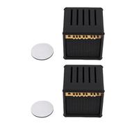 Tomotato Porte-médiator de Guitare en Forme d'Enceinte Décoratif, Organisateur de Rangement pour Médiators avec Fentes, 2 Pièces pour Décoration Bureau et Collectionneurs